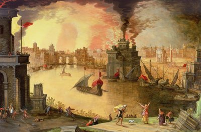 El Incendio de Troya de Louis de Caullery